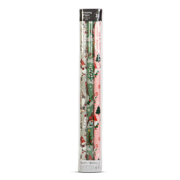Afbeelding van Inpakpapier - 3 soorten - 70 g/m² - 70 x 150 cm 1 Stuks [58205D] - 02 58205D web