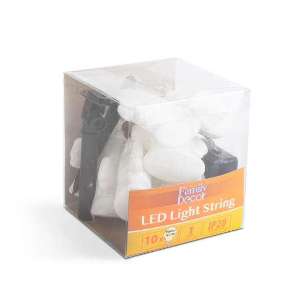 Afbeelding van LED-zonnelichtsnoer - spook - 10 LED's - 1,1 meter - warm wit - 3 x AA 1 Stuks [58222B] - 02 58222B web