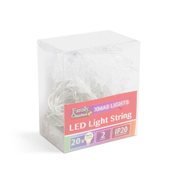 Afbeelding van LED-lichtsnoer - kleurrijk dennenhout - 20 LED's - 2,3 meter - 3 x AA 1 Stuks [58223B] - 02 58223B web