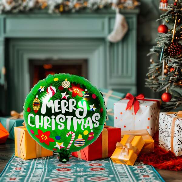 Afbeelding van Kerstballon - aluminiumfolie - bol - 45 cm 1 Stuks [58241J] - 02 58241J web