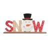 Afbeelding van LED kerstplankdecoratie - sneeuwpop - 24 x 4 x 11 cm 1 Stuks [58249B] - 02 58249B web