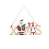 Afbeelding van Houten kerstdecoratie - kerstman - met hanger - 17 x 9 cm 1 Stuks [58250A] - 02 58250A web
