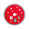 Afbeelding van Kerstboomrok - 97 cm - polyester - grijs / rood 1 Stuks [58277A] - 02 58277A web