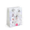 Afbeelding van Kerstcadeautas - papier - 178 x 102 x 228 mm - 4 soorten / verpakking 12 Stuks [58301] - 02 58301 web