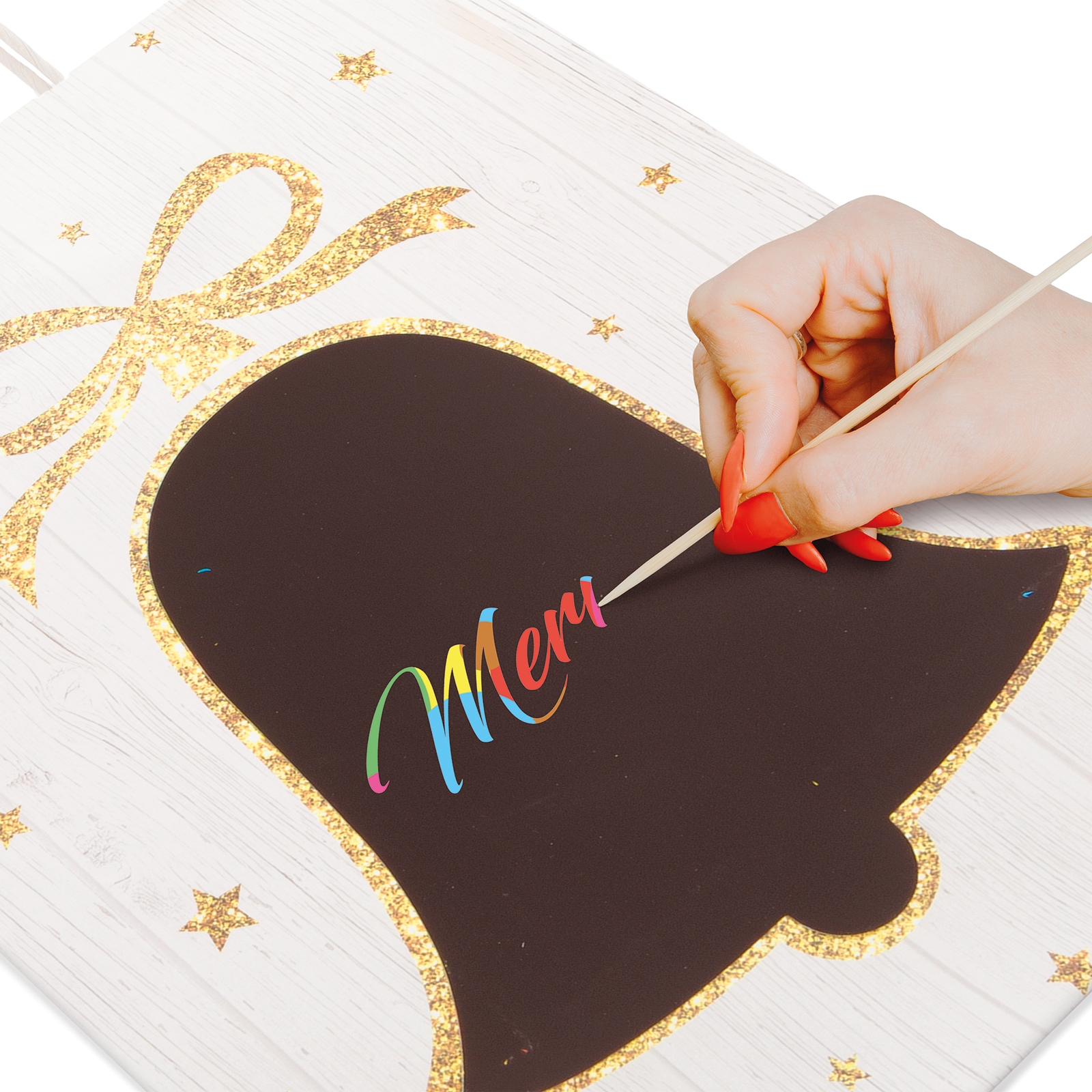 Afbeelding van Cadeauzakje - papier, "Craft" - 265 x 127 x 330 mm - 2 soorten / verpakking - 12 stuks / verpakking