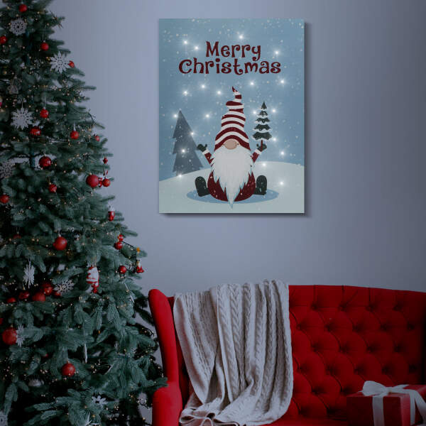 Afbeelding van Kerst LED-afbeelding - met ophanging, 2 x AA, 30 x 40 cm 1 Stuks [58463] - 02 58463 web