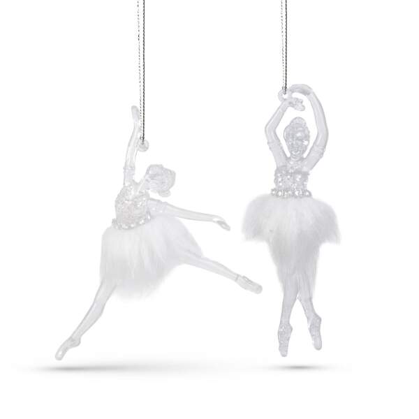 Afbeelding van Kerstversiering - acryl balletdanseres - 14 x 4 x 4 cm - 2 stuks / verpakking 1 Stuks [58512] - 02 58512 web