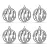 Afbeelding van Kerstboomdecoratieset - glinsterende zilveren baldecoratie - 7 cm - 6 stuks / verpakking 1 Stuks [58522B] -