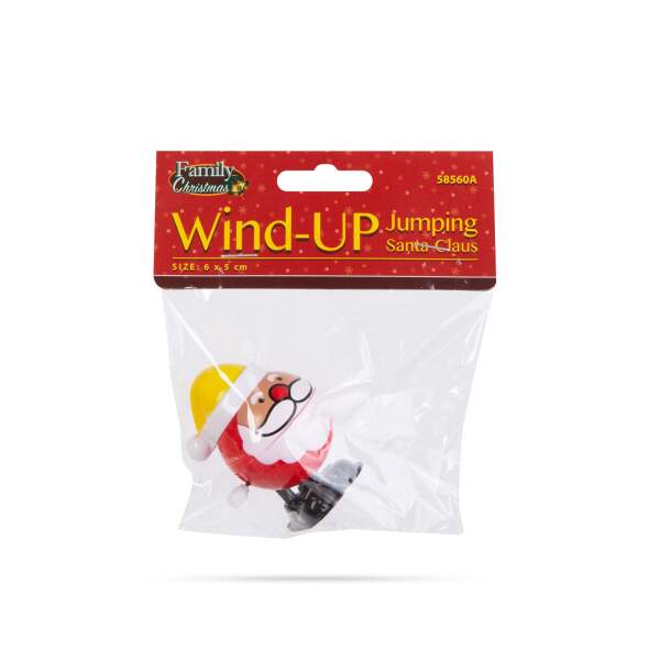 Afbeelding van Opwindbare springende Kerstman - 6 x 5 cm 1 Stuks [58560A] - 02 58560A web