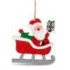 Afbeelding van Kerstboomversiering - kerstman - ophangbaar - 21,5 x 11,5 cm 1 Stuks [58582B] - 02 58582B web