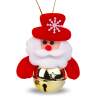 Afbeelding van Kerstboomversiering - Kerstman met bel - 11 x 10 cm 1 Stuks [58589A] - 02 58589A web