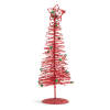 Afbeelding van Kerst, glitter, metalen kerstboom - 28 cm - rood 1 Stuks [58622A] - 02 58622A web