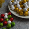 Afbeelding van Kerstbal ornament - glitter, polyfoam ballen - 20 mm - 2 soorten - 17 g / pak 1 Stuks [58644] - 02 58644 web