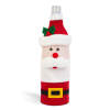 Afbeelding van Kerst drankfleshouder - 3D Kerstman - polyester - 27 x 12 cm 1 Stuks [58728A] - 02 58728A web