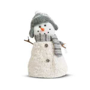 Afbeelding van Kerst sneeuwpop decoratie - met stokhanden, met hoed - 35 x 22 cm 1 Stuks [58730B] - 02 58730B web