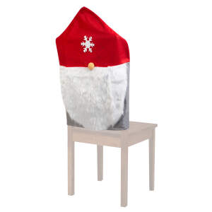 Afbeelding van Kerststoeldecoratie - Scandinavische elf - 50 x 60 cm - rood / grijs 1 Stuks [58735A] - 02 58735A web