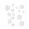 Afbeelding van Kerst raamdecoratieset met ijskristallen - papier, wit 1 Stuks [58743] - 02 58743 web