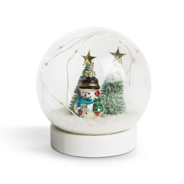 Afbeelding van Kerst LED sneeuwbal - sneeuwpop en dennenboom 1 Stuks [58749] - 02 58749 web