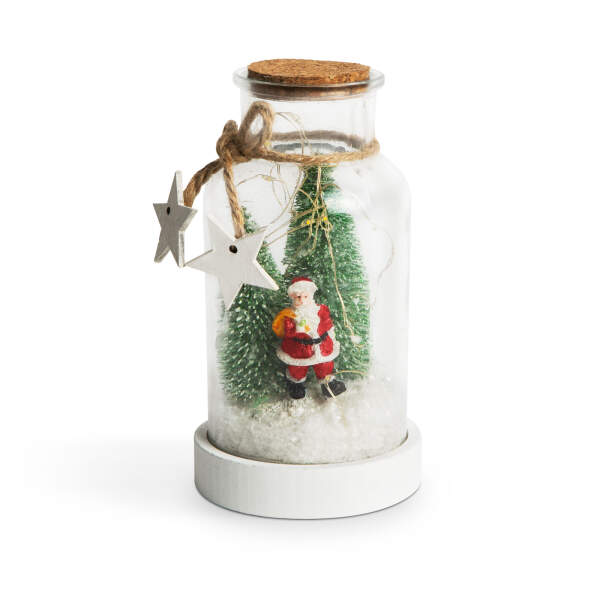 Afbeelding van Kerst LED sneeuwbol - Kerstman en dennenboom 1 Stuks [58750] - 02 58750 web