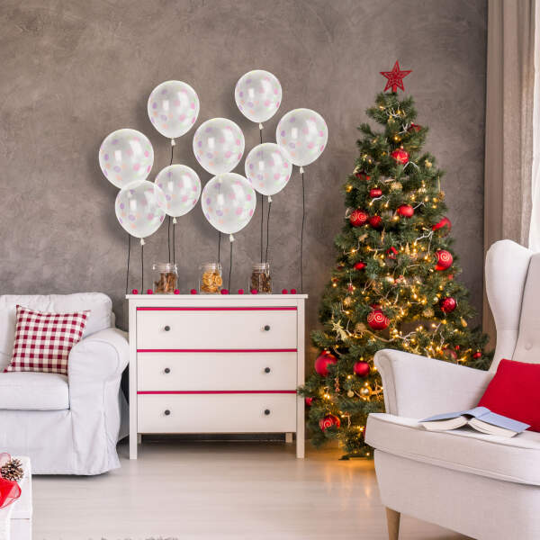 Afbeelding van Ballonnenset - gekleurde stippen - 12 stuks / verpakking 1 Stuks [58755] - 02 58755 web