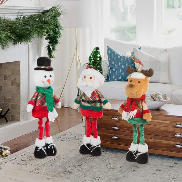 Afbeelding van Staande kerst textielfiguur - 65 x 18 x 13 cm 1 Stuks [58758A] - 02 58758A web