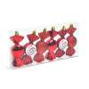 Afbeelding van Kerstboomdecoratieset - rode snoepjes - 10 x 3,6 cm - 6 stuks / set 1 Stuks [58782C] - 02 58782C web