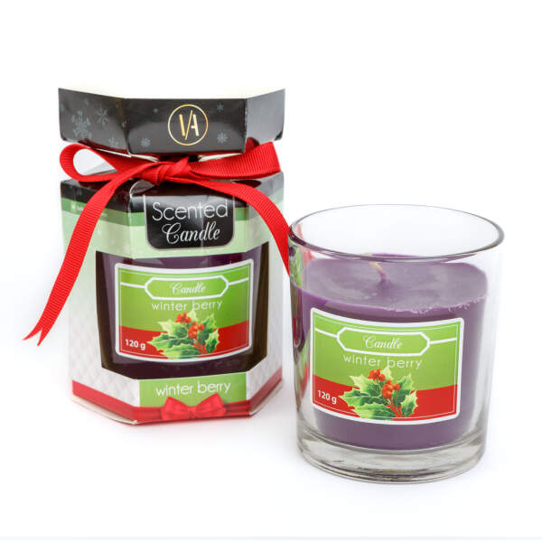 Afbeelding van Geurkaars - "winterbes" - 120 g 1 Stuks [58802D] - 02 58802D web