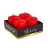 Afbeelding van Kaarsenset - rood, ongeparfumeerd - 4 x 45 g 1 Stuks [58813A] - 02 58813A web