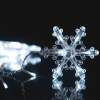 Afbeelding van LED-lichtgordijn - sneeuwvlok - 3 x 0,75 m - 224 koelwitte LED's - IP44 1 Stuks [58916] - 02 58916 web