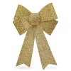 Afbeelding van LED strikdecoratie - glanzend - goud - 11 kleuren LED's - 40 x 30 cm 1 Stuks [58956B] - 02 58956B web