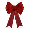 Afbeelding van LED strikdecoratie - glanzend - rood - 11 kleuren LED's - 40 x 30 cm 1 Stuks [58956C] - 02 58956C web