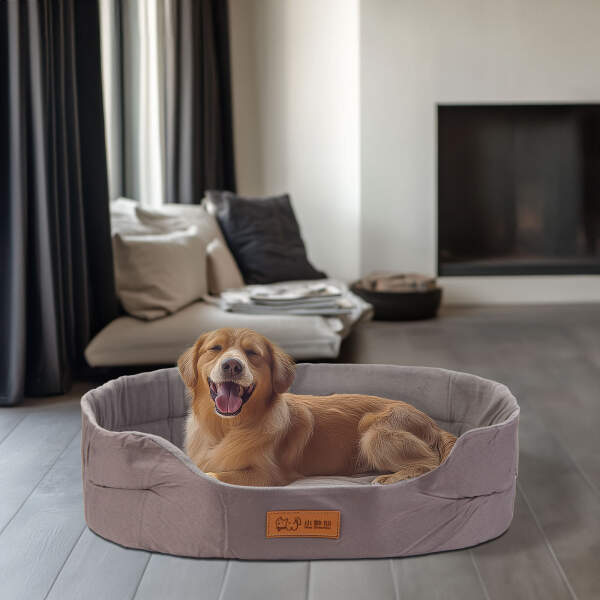 Afbeelding van Hondenbed - 80 x 57 x 13 cm - grijs 1 Stuks [60046D] - 02 60046D web