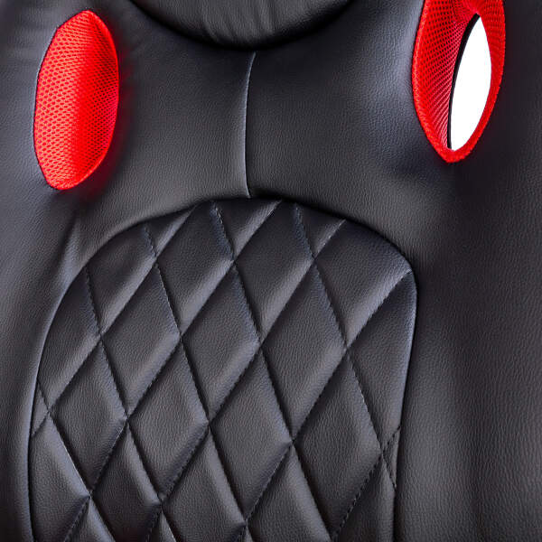 Afbeelding van Gamerstoel met armleuning - zwart / rood - 71 x 53 cm / 53 x 47 cm 1 Stuks [BMD1116RD] - 02 BMD1116RD web