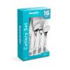 Afbeelding van Bestekset - mat zilver - 16-delig 1 Stuks [BW1022B] - 02 BW1022B web