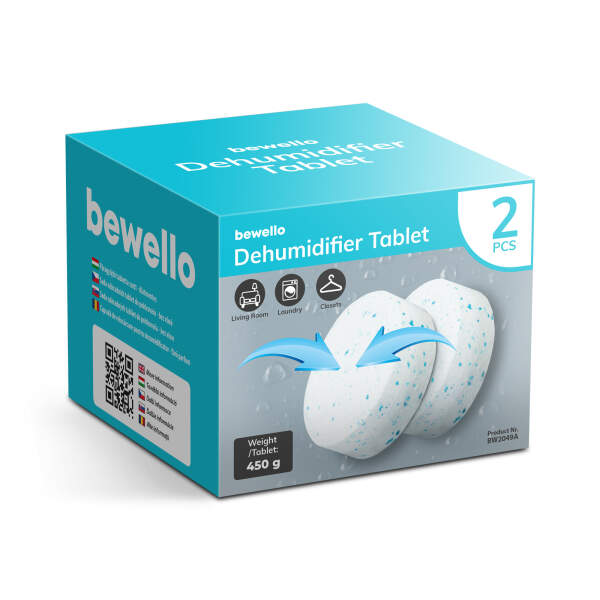 Afbeelding van Ontvochtiger tablettenset - geurvrij - 2 x 450 g 1 Stuks [BW2049A] - 02 BW2049A web