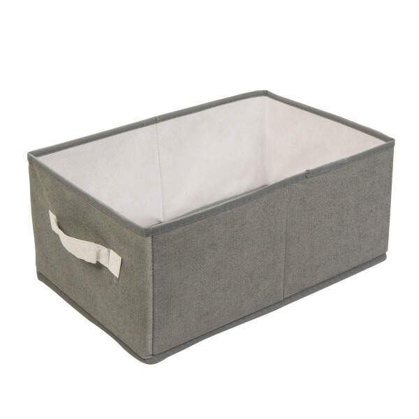 Afbeelding van Stoffen opbergdoos - 38,5 x 24 x 16,5 cm - grijs 1 Stuks [BW2077] - 02 BW2077 web