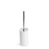 Afbeelding van Toiletborstel + houder - mat wit / zilver 1 Stuks [BW3021D] - 02 BW3021D web