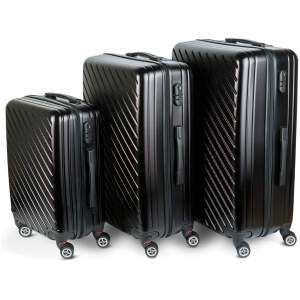 Afbeelding van 3-delige hardcase kofferset - zwart - 2x groot, 1x klein (76+72+55 cm) 1 Stuks [BW3041] - 02 BW3041 web