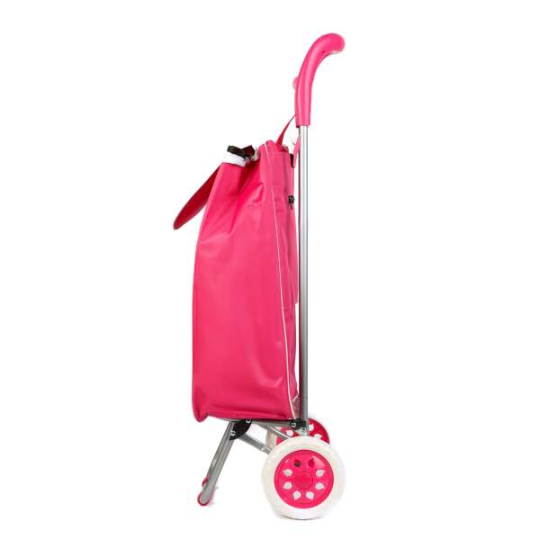 Afbeelding van Boodschappentas met wieltjes – 5 kleuren (willekeurige kleur) – 94 x 35 x 26 cm – Polyester – 35 L