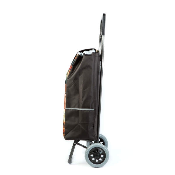 Afbeelding van Uittrekbare boodschappentas met wieltjes - 2 patronen - 100 x 36 x 25 cm - polyester 1 Stuks [BW3051] - 02