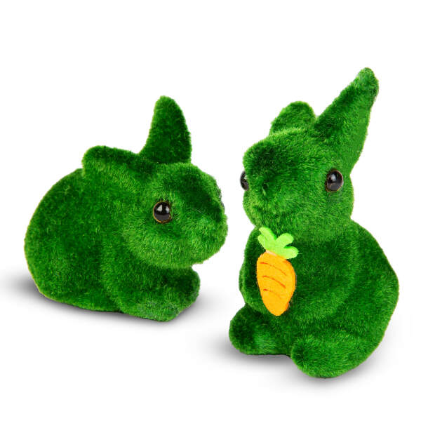 Afbeelding van Paasdecoratie - konijn - 2 soorten - 10 cm - groen 1 Stuks [CMK-5480] - 02 CMK 5480 web