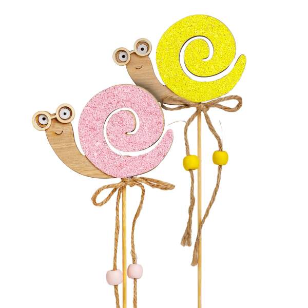 Afbeelding van Paaldecoratie - slak - 2 soorten - 32,5 cm 1 Stuks [CMK-6241] - 02 CMK 6241 web