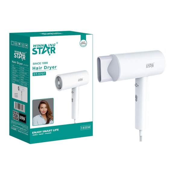 Afbeelding van WinningStar - Haardroger - 1800W - Wit 1 Stuks [DA00446] - 02 DA00446 web