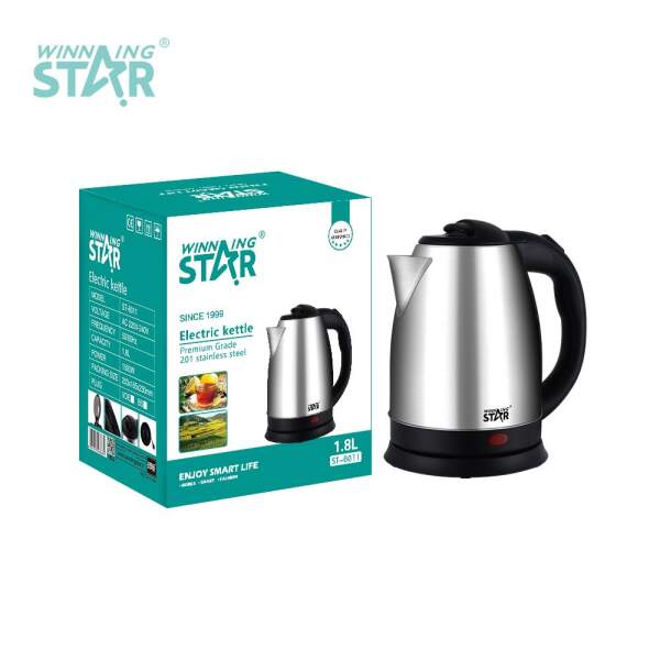 Afbeelding van WinningStar - RVS elektrische waterkoker - 1500 W - 1,8 L 1 Stuks [DA00460] - 02 DA00460 web