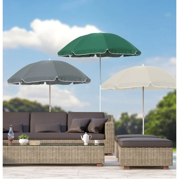 Afbeelding van Strandparasol – 180 cm – groen, grijs, beige 1 Stuks [DA00484] - 02 DA00484 web