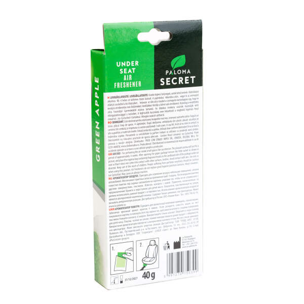 Afbeelding van Luchtverfrisser - Paloma Secret - Onder de stoel - Groene appel - 40 g 1 Stuks [P03527] - 02 P03527 web