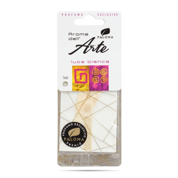 Afbeelding van Autoluchtverfrisser Paloma Aroma Del 'Arte Wit Licht 1 Stuks [P82093] - 02 P82093 web