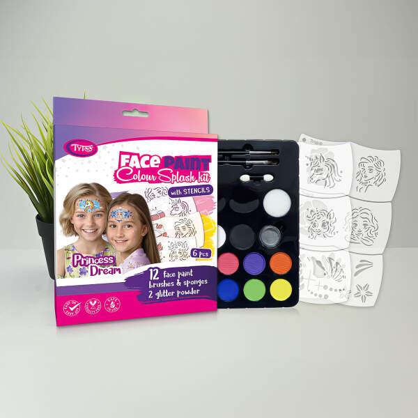 Afbeelding van Princess Dream Face Paint Set - 6 templates 1 Stuks [TY50566] - 02 TY50566 web