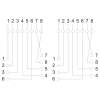Afbeelding van Dubbele wandcontactdoos - dubbel, 8P8C UTP Cat.5 1 Stuks [05385] - 03 05385 draw