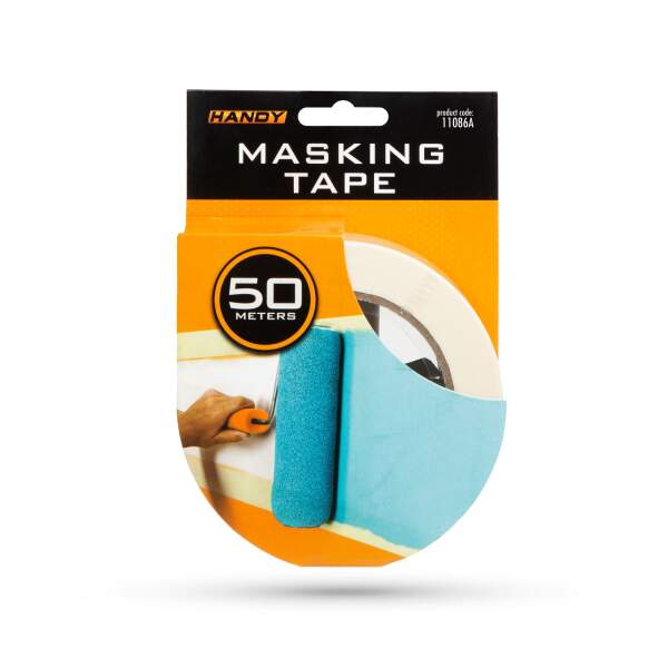 Afbeelding van Maskingtape - lijm op waterbasis - 50 mx 24 mm - wit 1 Stuks [11086A] - 03 11086A web